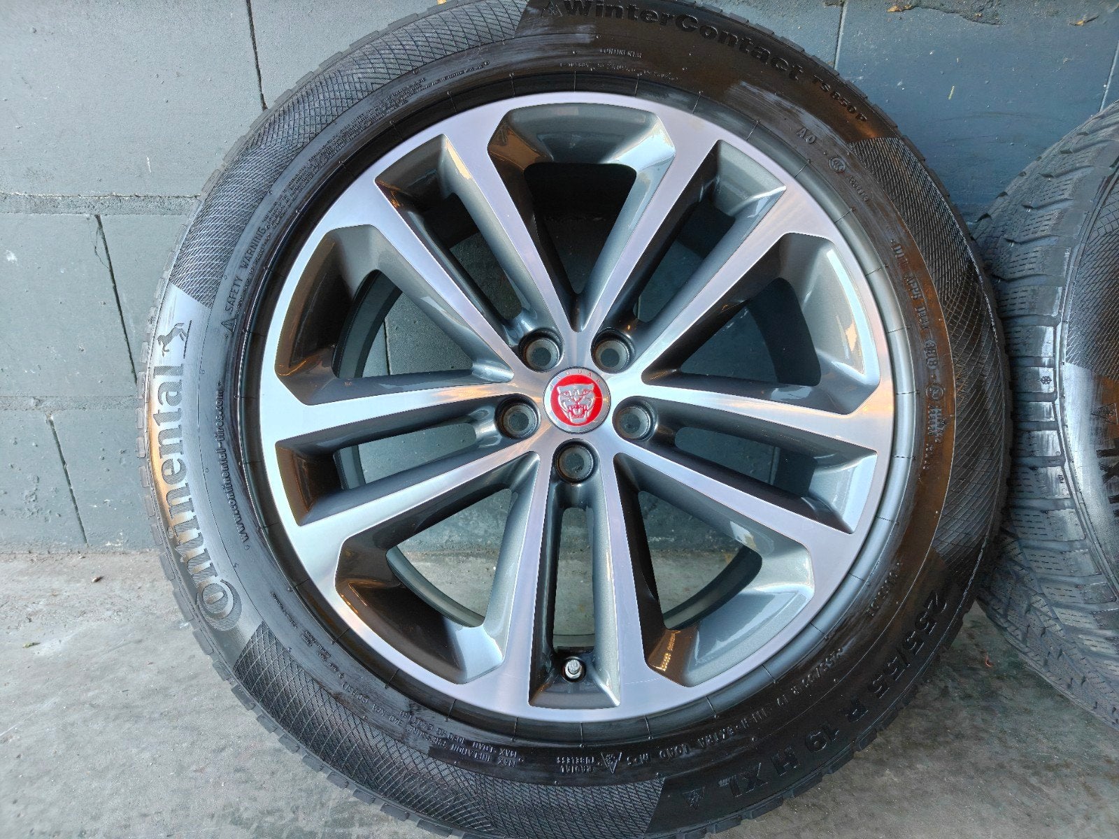 19" Originele Jaguar I-Pace F-Pace Winterset  Continental, Auto-onderdelen, 19 inch, Gebruikt, 255 mm, Banden en Velgen