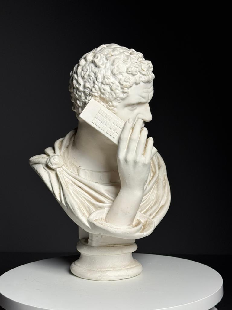 Borstbeeld Caracalla Gips, Verzamelen, Beelden en Beeldjes, Zo goed als nieuw, Ophalen