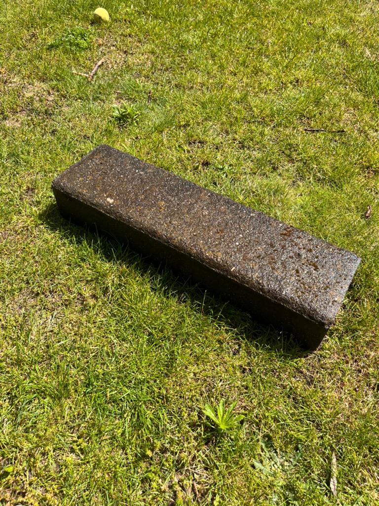Gratis af te halen borderstenen 70x20x12, Tuin en Terras, Bielzen en Borders, Ophalen, Gebruikt, Biels, Minder dan 100 cm