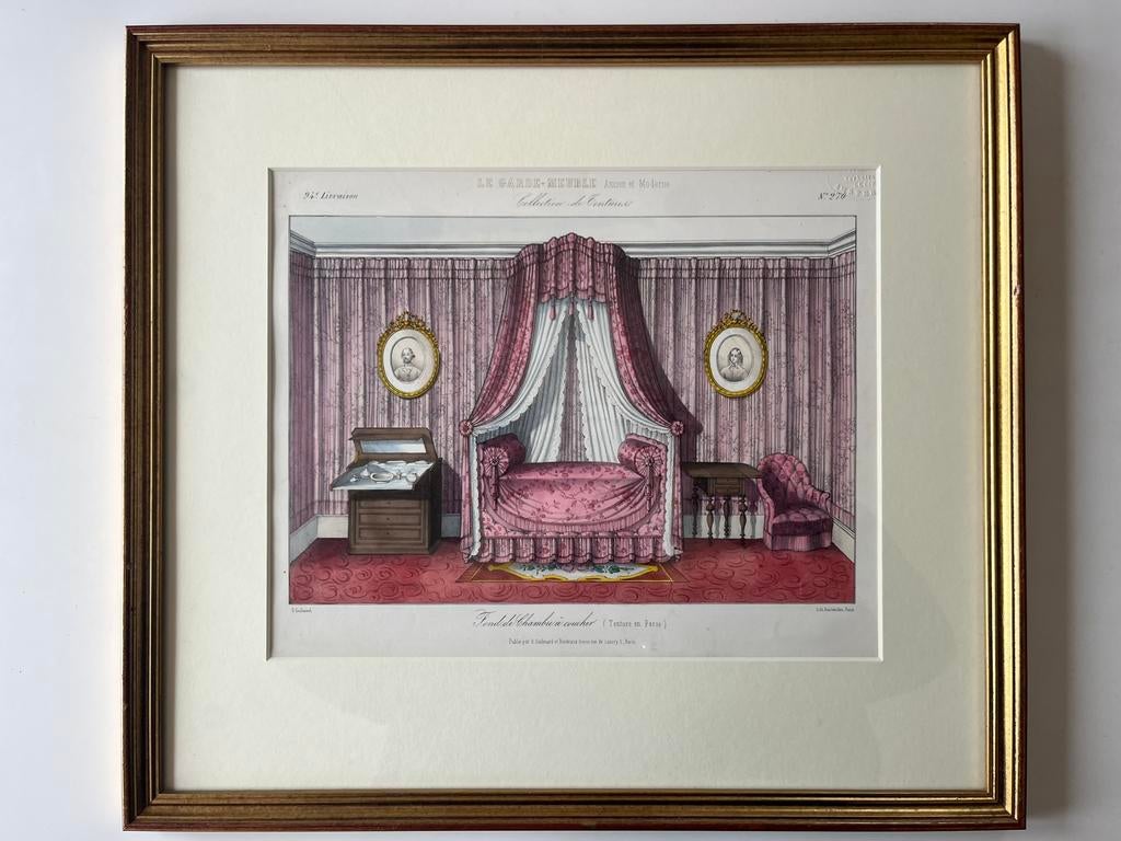 Set van 2 Franse prenten Désiré Guilmard “Le Garde-Meuble”!, Ophalen