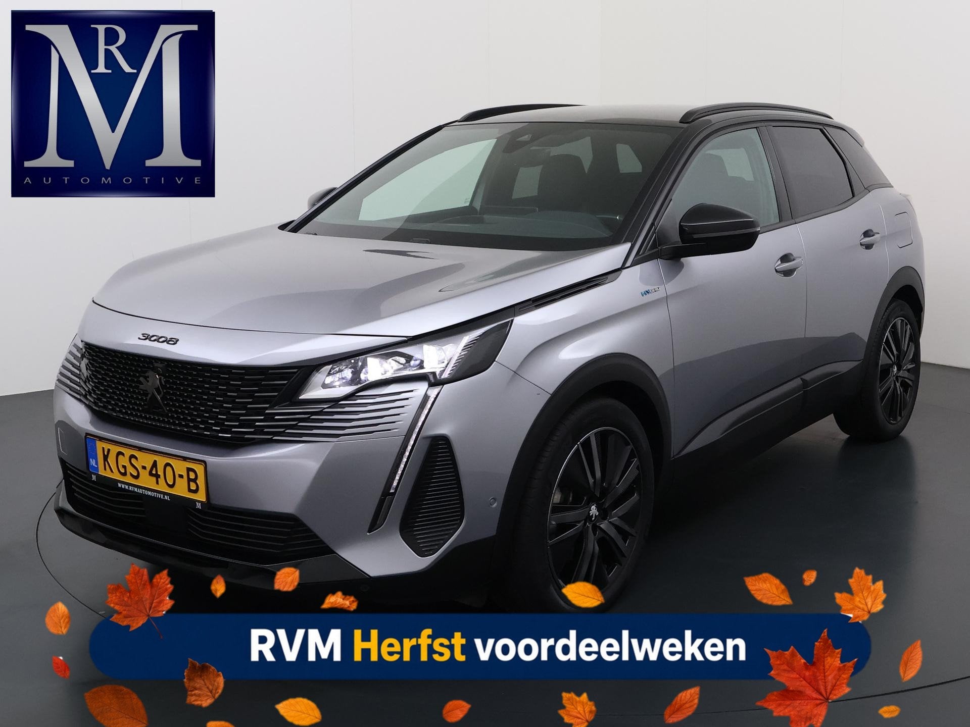 Peugeot 3008 GT VAN:24.900,- VOOR:21.877,- UW HERFSTVOORDEEL, Auto's, Euro 6, Leder en Stof, Plug-in hybride, Hybride Elektrisch/Benzine