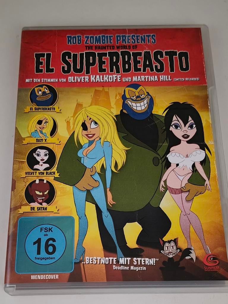 Rob Zombie El Superbeasto -Cult Adult/Horror/Comedy Animatie, Ophalen, Zo goed als nieuw, Amerikaans, Tekenfilm