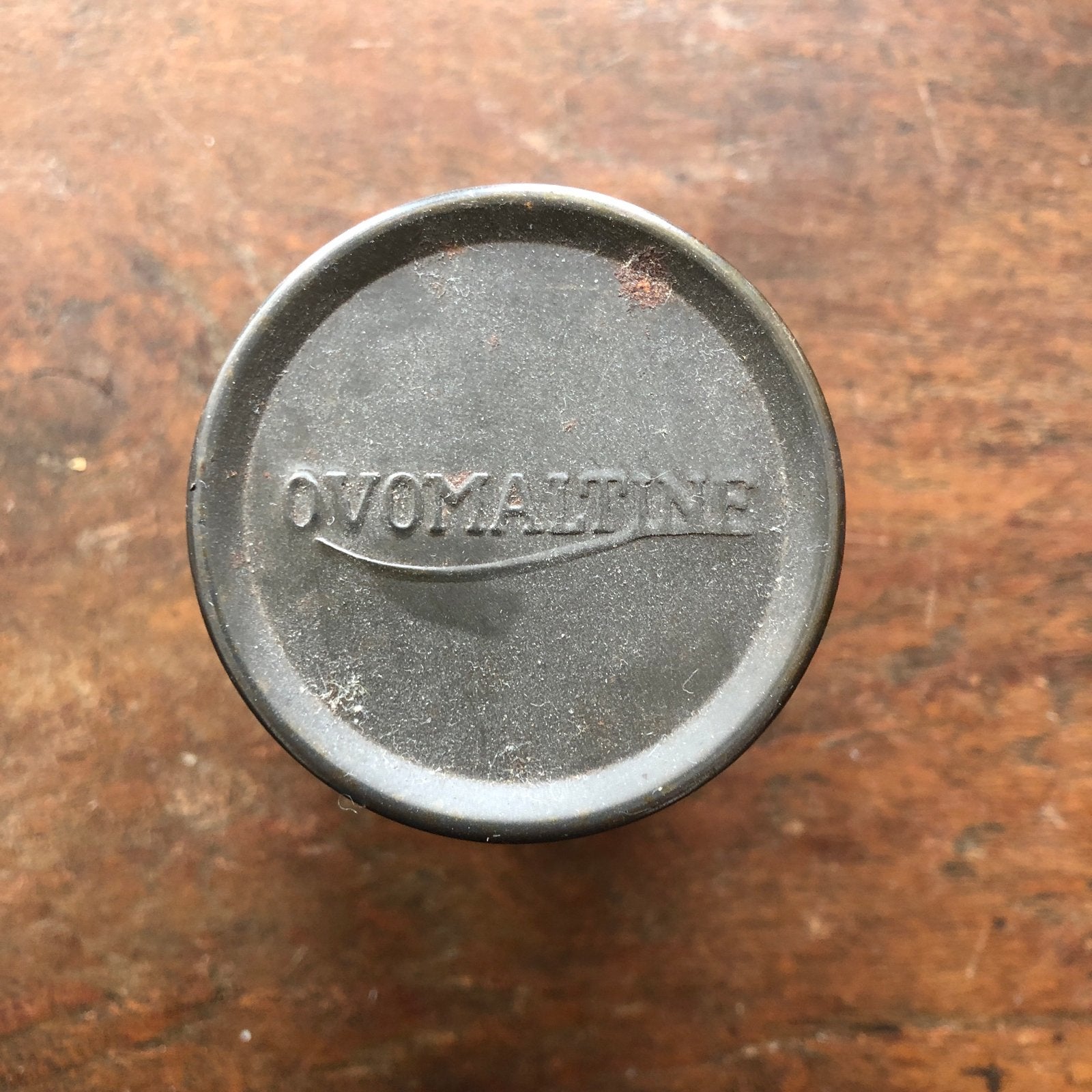 Vintage Ovomaltine blik - Authentiek verzamelobject, Ophalen of Verzenden, Gebruikt, Overige, Overige merken