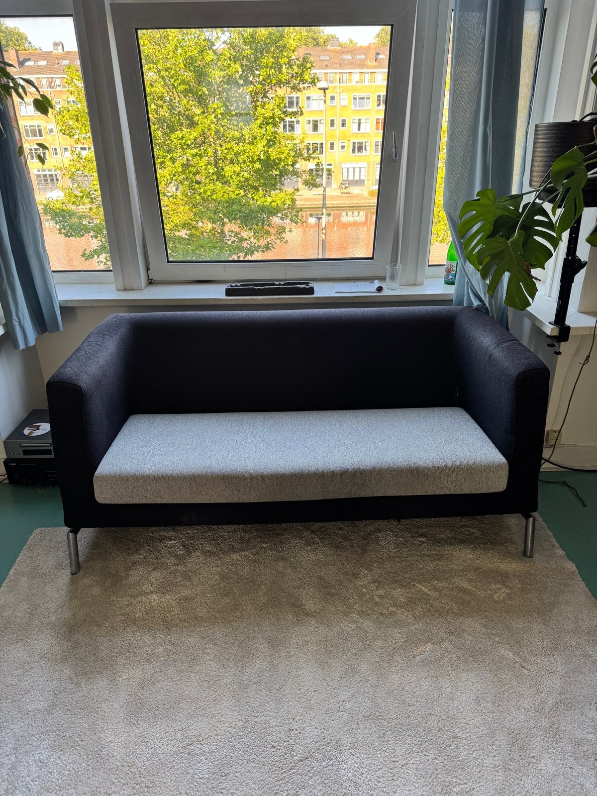 Gelderland Kubus design bank 170x73x90 cm, Ophalen, Gebruikt, 150 tot 200 cm, Tweepersoons