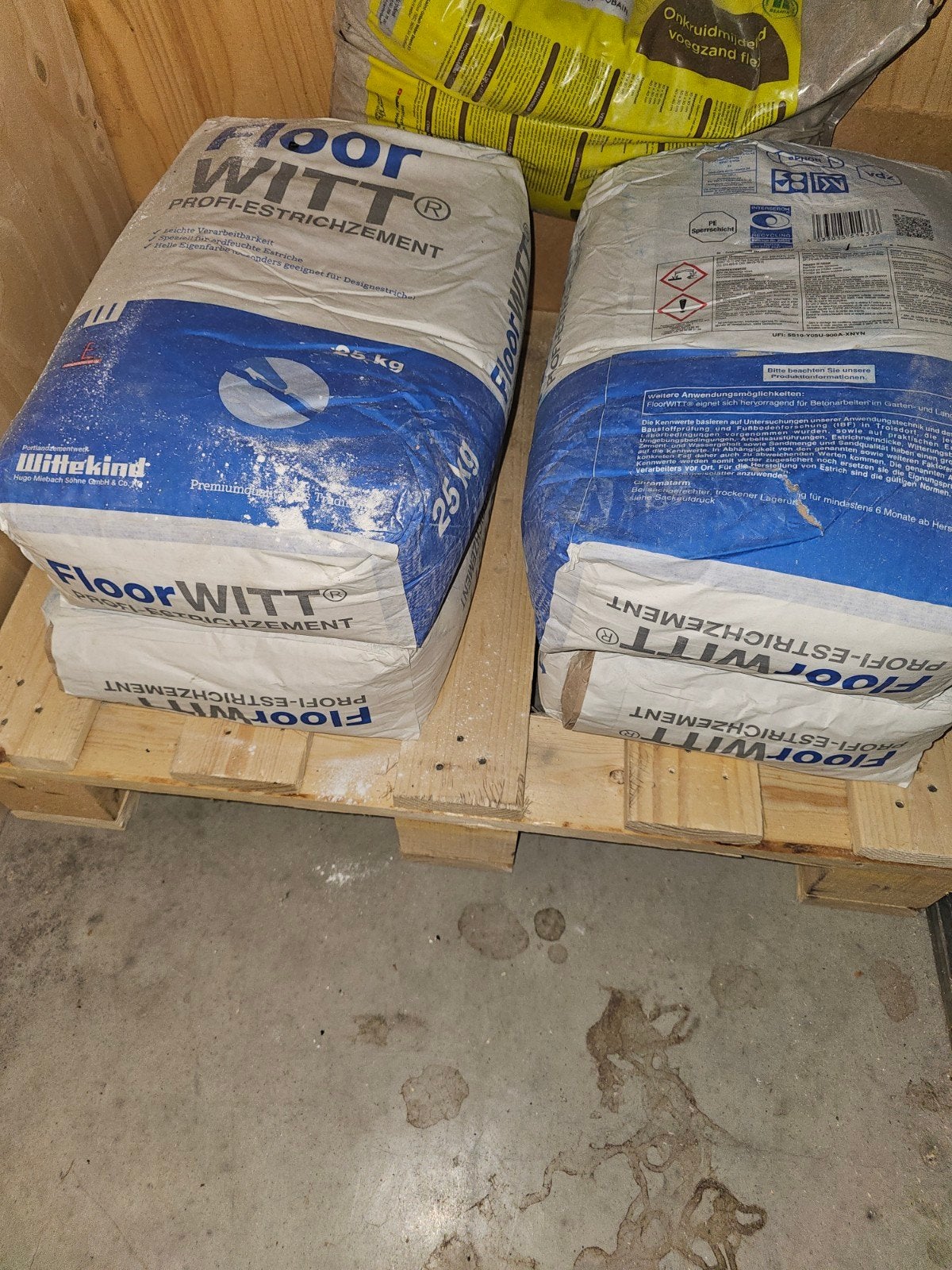 4 zakkencement 25 kg zakken, Ophalen, Overige materialen, 30 cm of meer, 50 tot 150 cm
