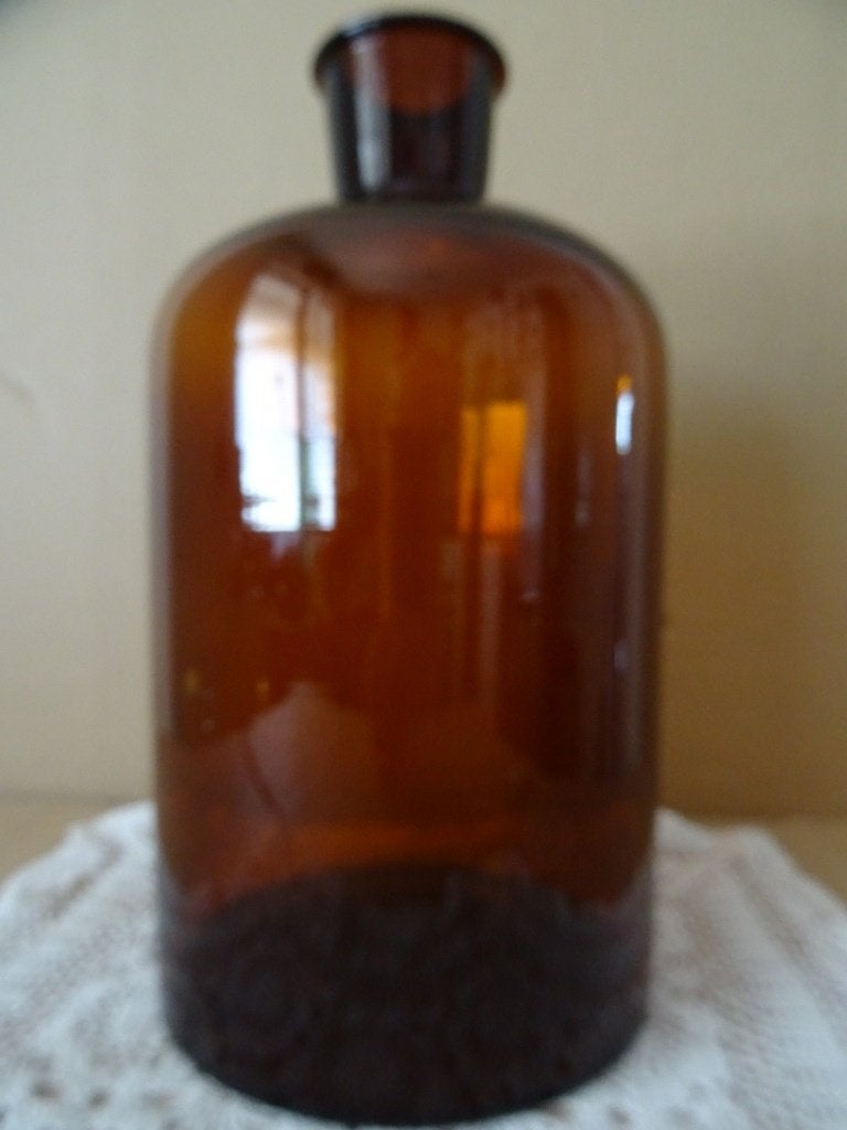 Curiosa grote antieke apothekersfles apothekerspot 32cm 1900, Ophalen of Verzenden