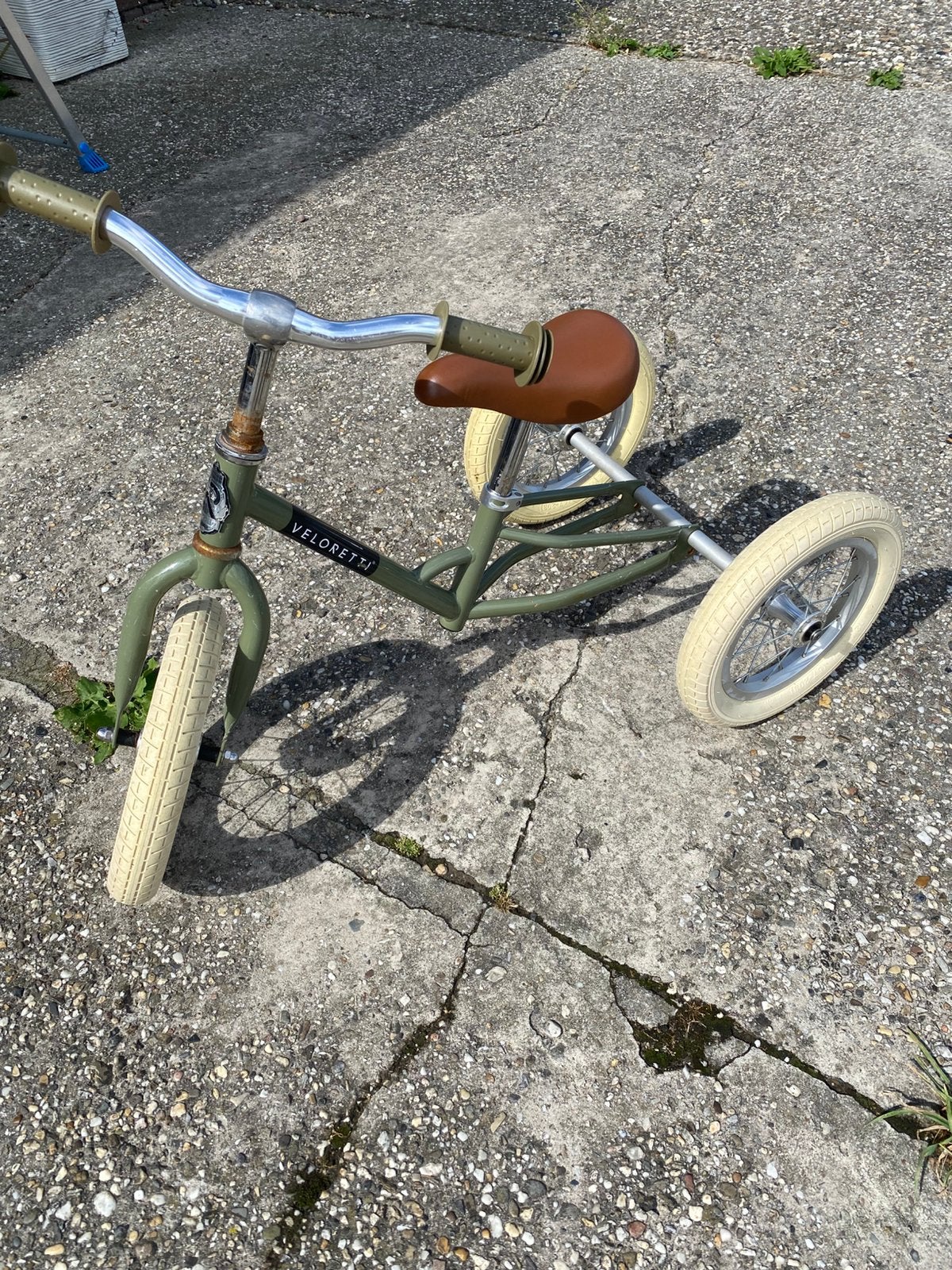 Driewieler/loopfiets Veloretti, Fietsen en Brommers, Ophalen, Gebruikt, Verstelbare zitting