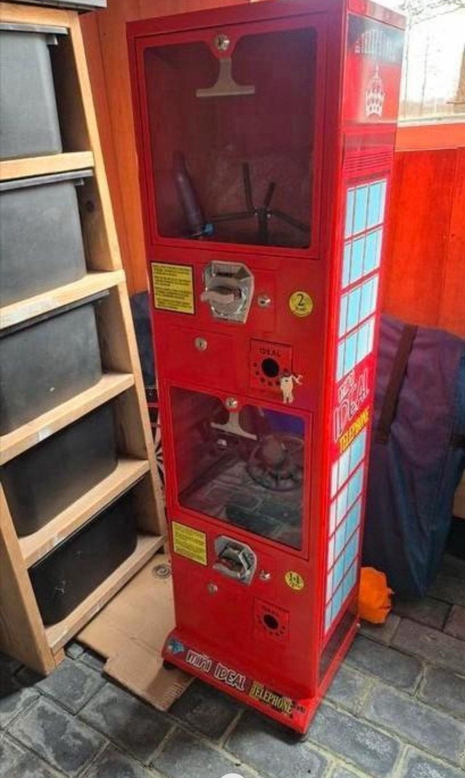 Metalen Ideal Telephone vending ballen automaat, Verzamelen, Automaten | Overige, Ophalen of Verzenden, Nieuw