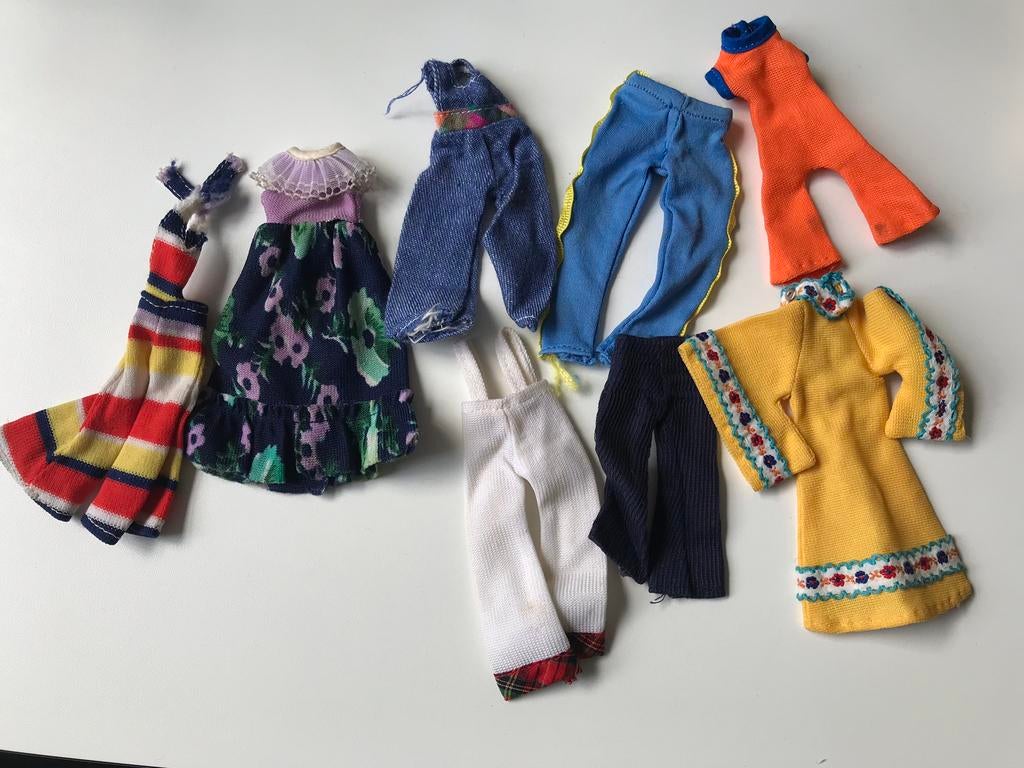 Vintage outfits pippa palitoy pop, Ophalen of Verzenden, Zo goed als nieuw, Pop
