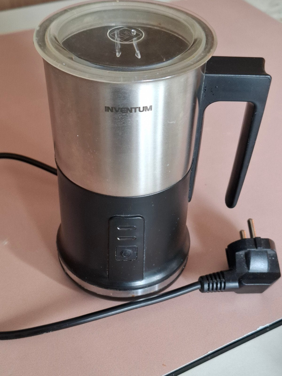 Inventum RVS Melkopschuimer voor Cappuccino, Witgoed en Apparatuur, Melkopschuimers, Ophalen of Verzenden, Gebruikt, Elektrische melkopschuimer