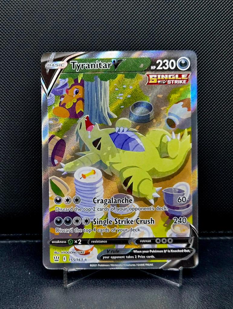 Tyranitar V 155/163 Battle Styles 2021, Ophalen of Verzenden, Zo goed als nieuw