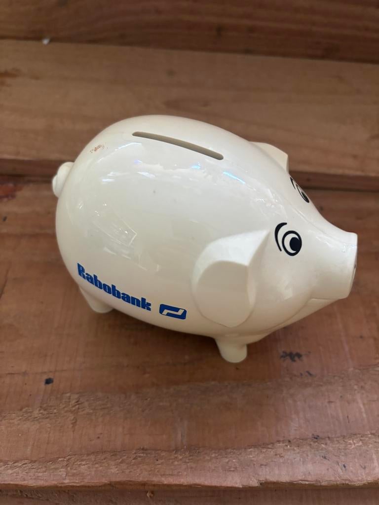 Rabobank spaarvarken, Ophalen of Verzenden, Zo goed als nieuw, Metaal of Blik, Overige thema's