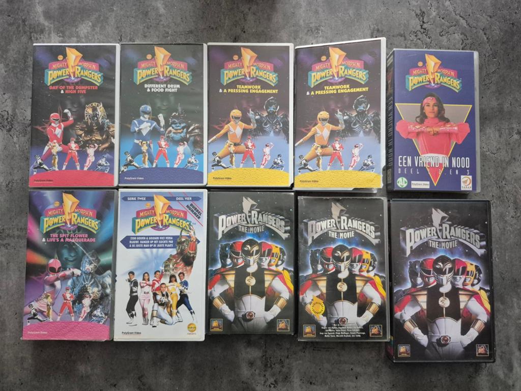 Power Rangers VHS Lot - 10 Tapes - Actie & Avontuur, Cd's en Dvd's, VHS | Kinderen en Jeugd, Gebruikt, Alle leeftijden, Kinderprogramma's en -films