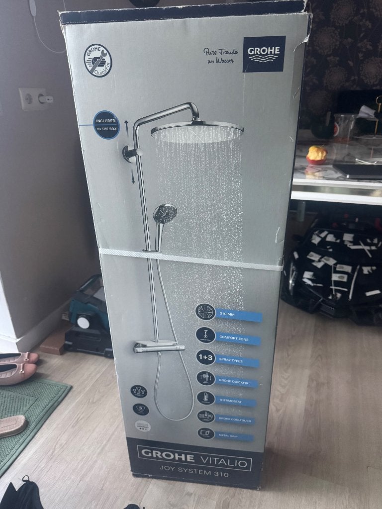 Nieuwe Grohe Vitalio Joy System 310 Doucheset, Ophalen of Verzenden, Nieuw, Chroom, Douche