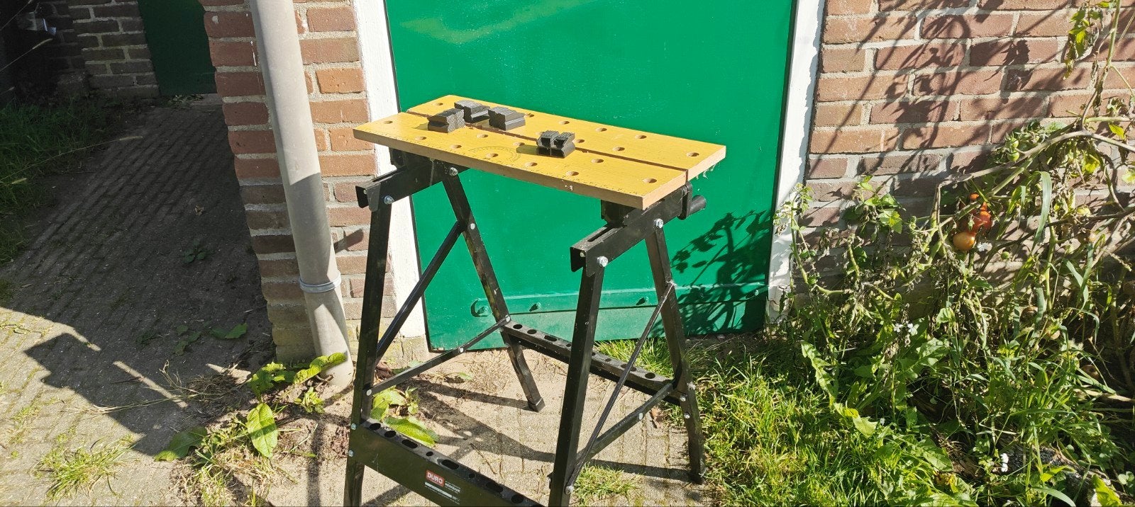 Duro opvouwbare werkbank - Zo goed als nieuw, Doe-het-zelf en Verbouw, Ophalen, Zo goed als nieuw, 70 tot 120 cm, Inklapbaar