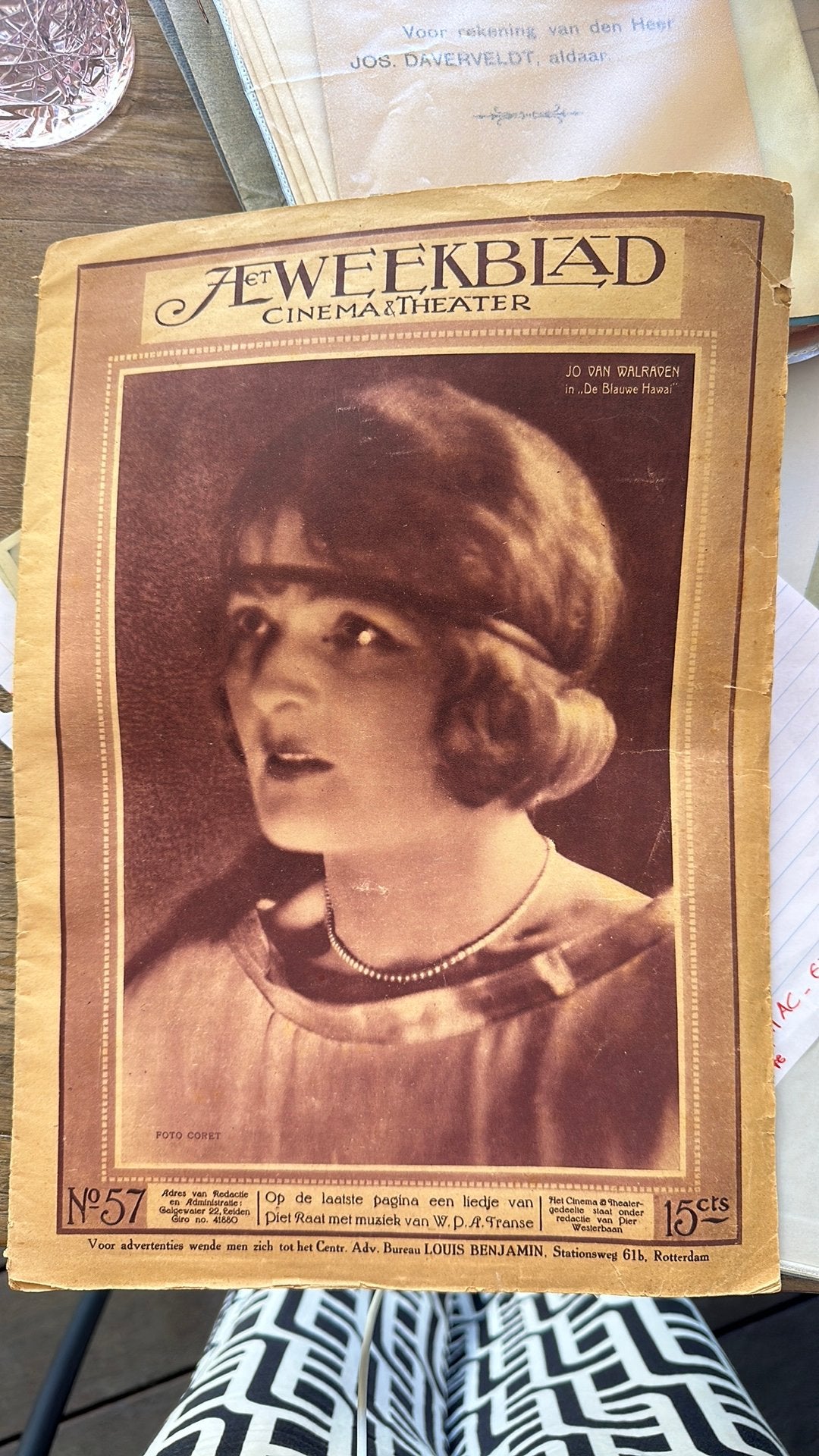 Cinema & theater weekblad 1925, Verzenden