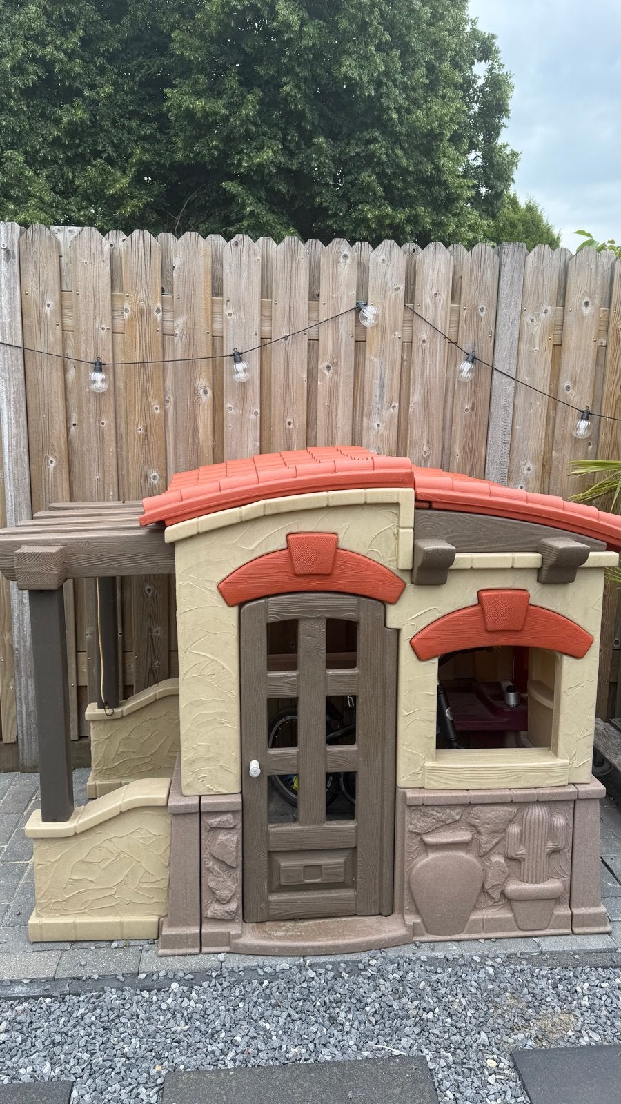 Speelhuisje in Mexicaanse stijl voor buiten, Ophalen of Verzenden, Gebruikt, Kunststof