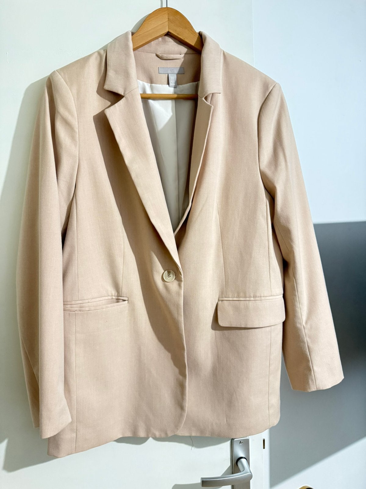 H&M blazer – lichtroze – maat, Ophalen of Verzenden, Zo goed als nieuw, Maat 38/40 (M), Roze