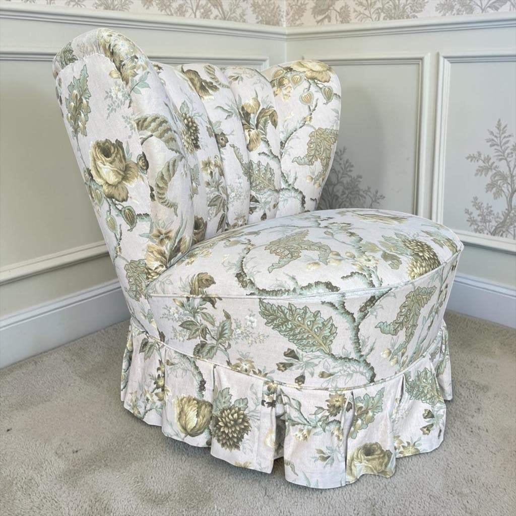 vintage gebloemde fauteuils / cocktailstoel, Ophalen