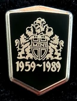 Mini 1959-1989 jubileum pin- emaille, Verzenden, Nieuw, Transport, Speldje of Pin