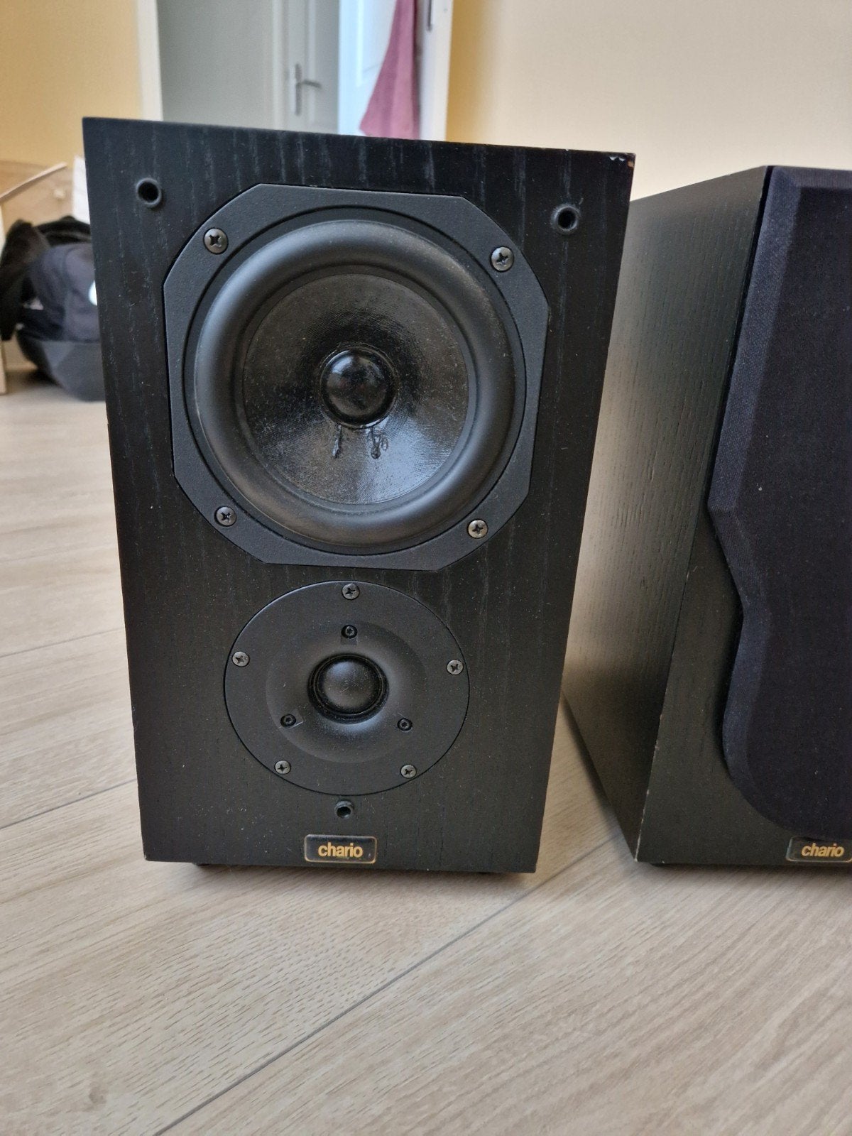 Chario Luidsprekers, Stereo speakers, Gebruikt, Minder dan 60 watt, Ophalen