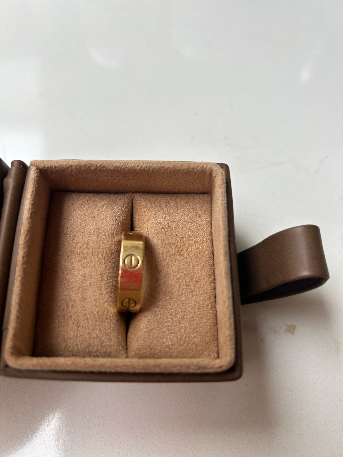 Cartier Love Ring - Gouden Ring, Ophalen of Verzenden, Zo goed als nieuw, 17 tot 18, Dame of Heer