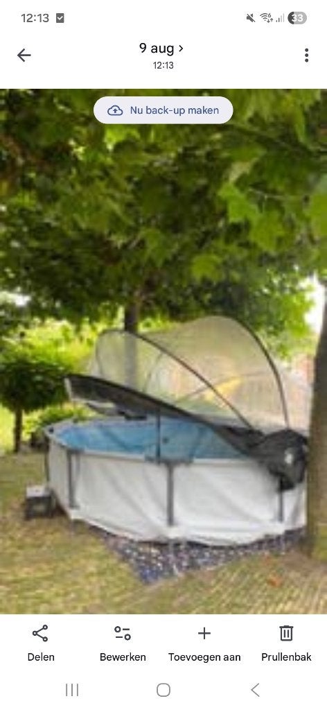 Zwembad met koepel, Tuin en Terras, Ophalen, Gebruikt, Rond, Opzetzwembad