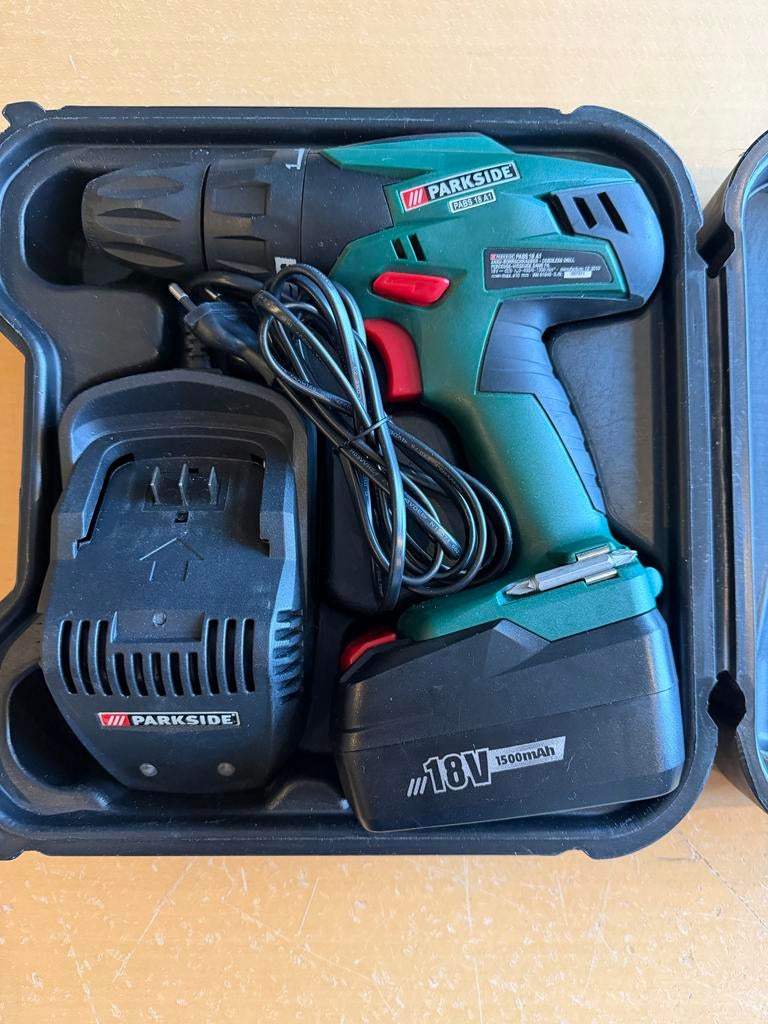 Parkside Accu Boor-/Schroefmachine PAS 18 A1 - 18V, Ophalen of Verzenden, Gebruikt, Minder dan 400 watt, Boor- en Schroefmachine