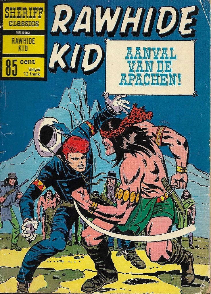 Sheriff Classics - Nr. 9152 Rawhide Kid Aanval van de apache, Eén comic, Ophalen of Verzenden, Gelezen, Amerika