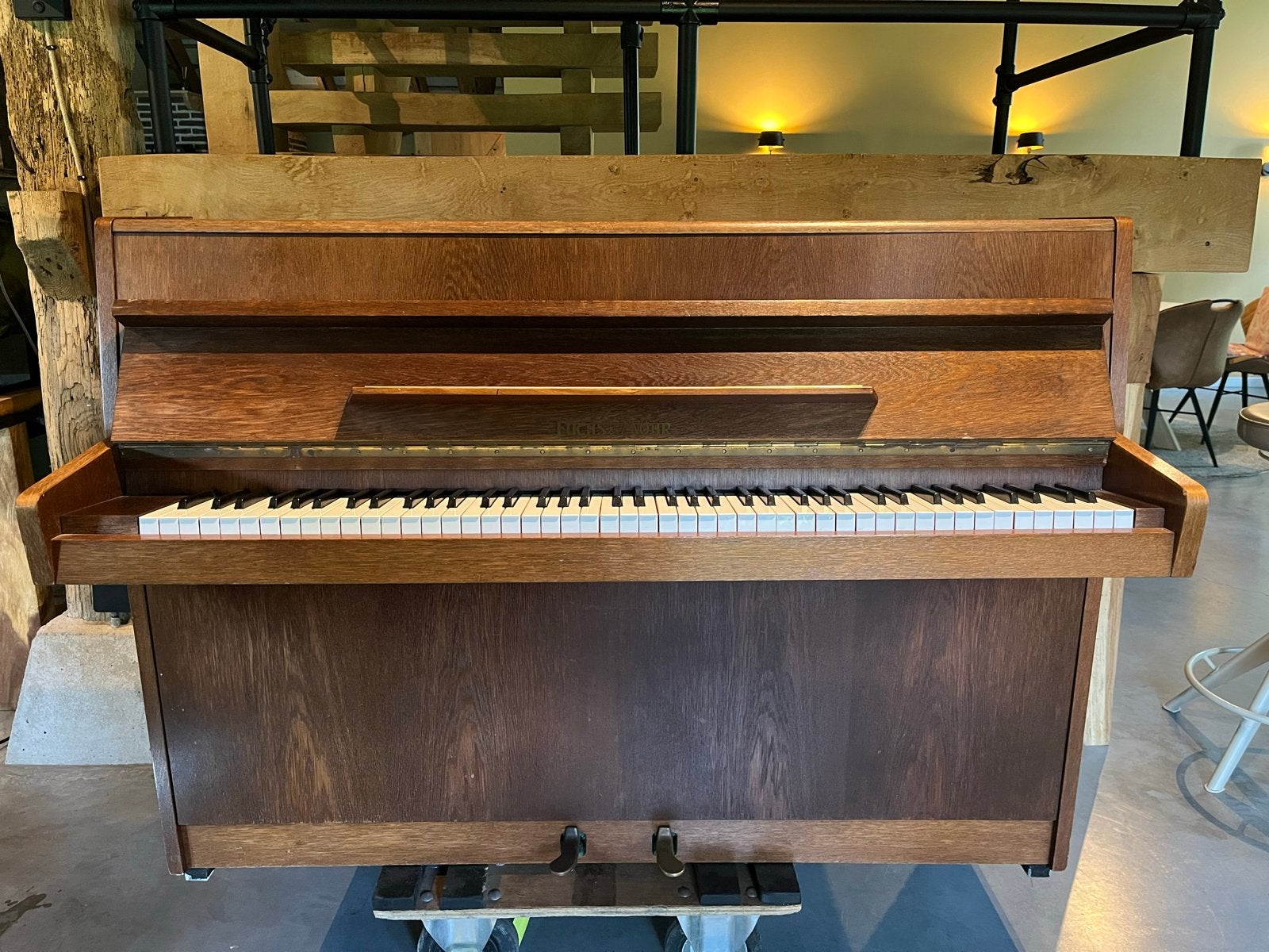 Fuchs & Mohr Piano - Gebruikt, Bruin, Muziek en Instrumenten, Piano's, Ophalen, Gebruikt, Bruin, Piano