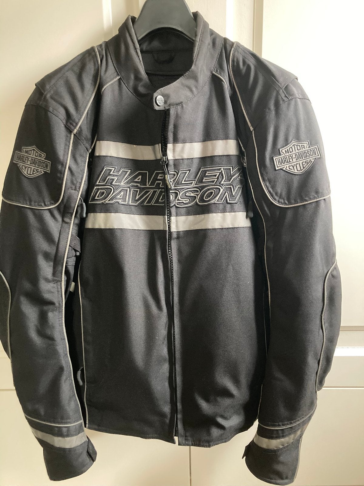 Harley Davidson moterjas, Motoren, Kleding | Motorkleding, Ophalen, Tweedehands, Dames, Jas | textiel