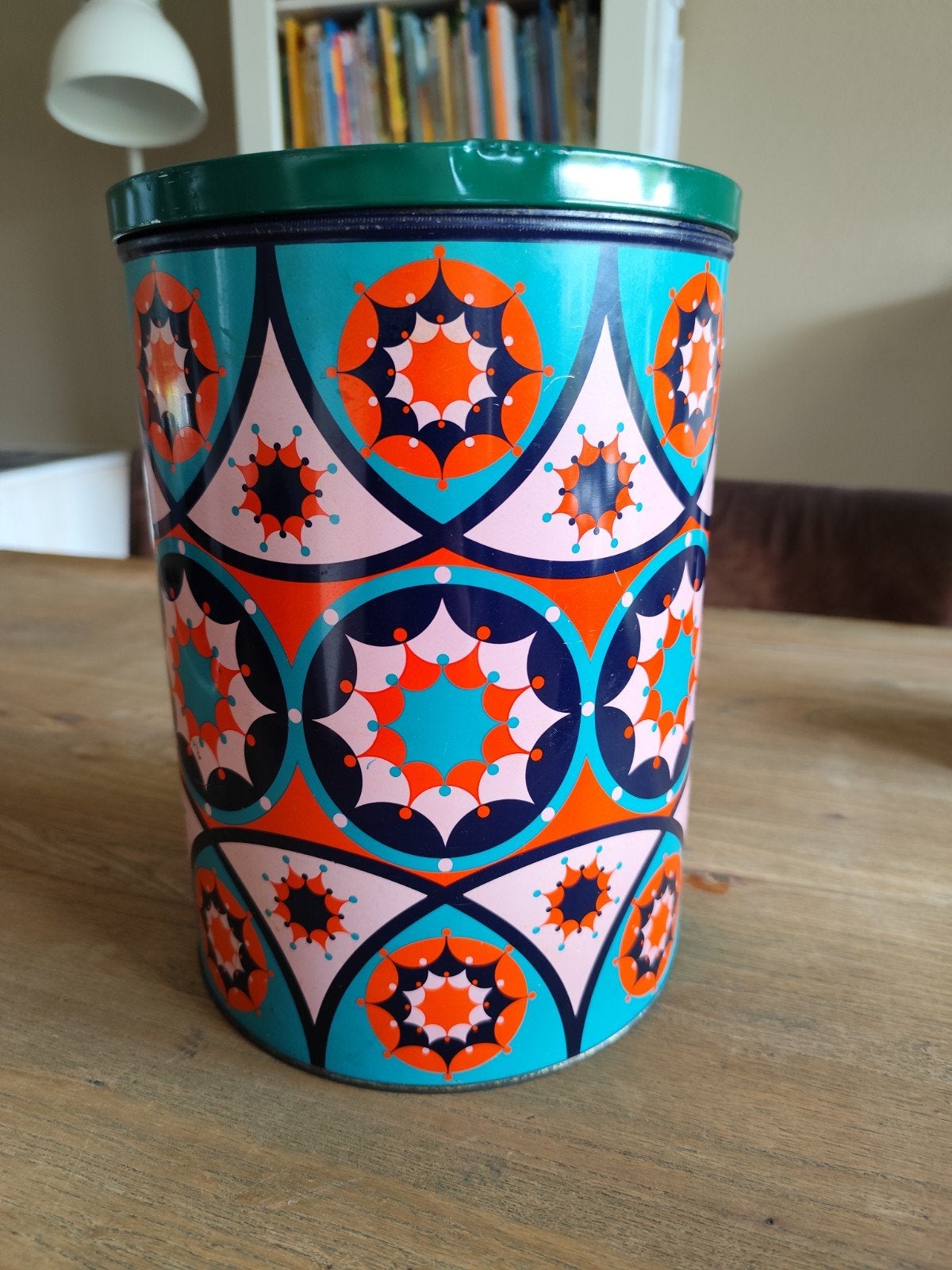 Vintage Tomado voorraadbus met retro patroon, Ophalen of Verzenden
