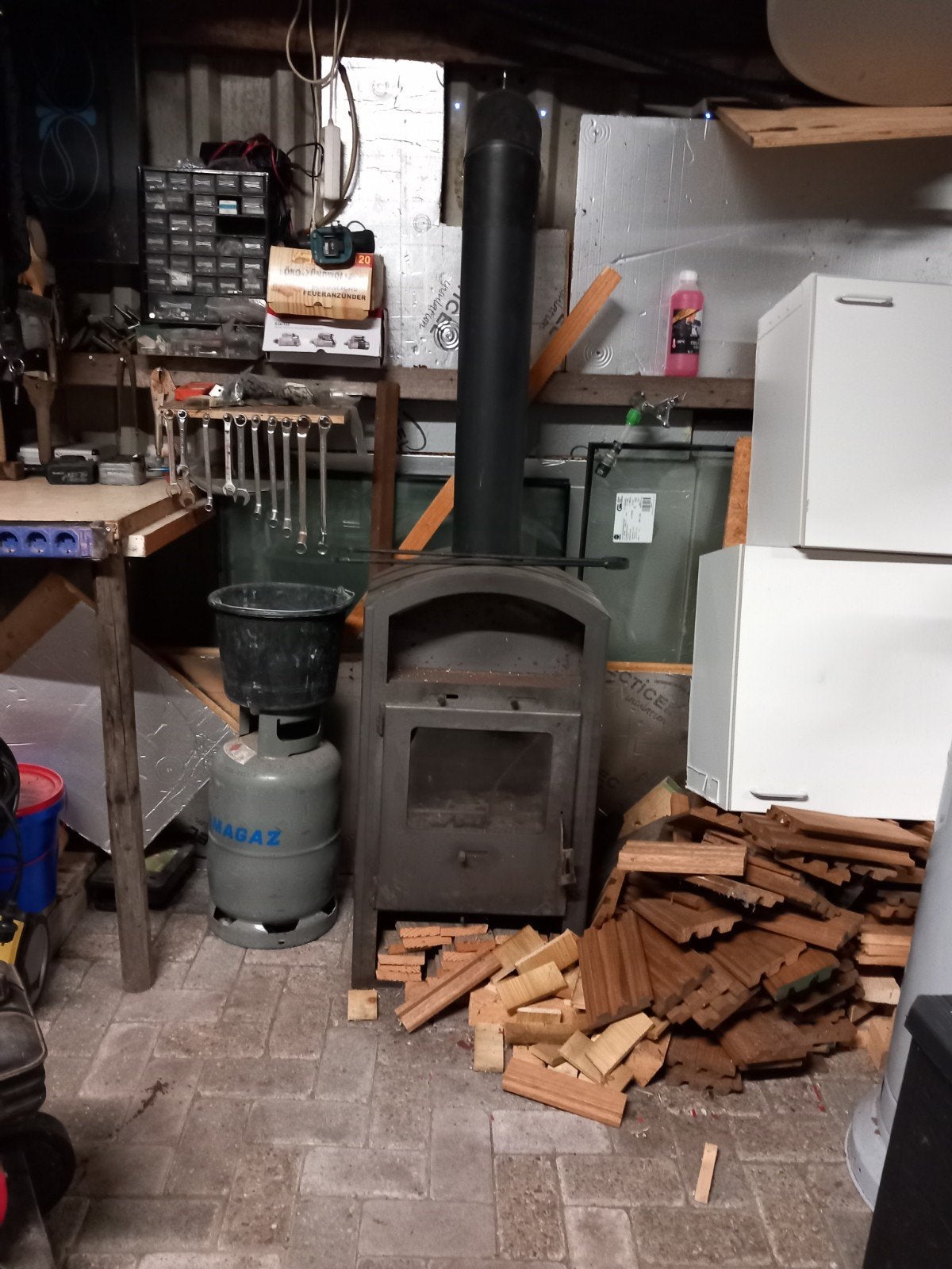 houtkachel brandhout kachelpijpen, Tuin en Terras, Tuinhaarden, Ophalen of Verzenden