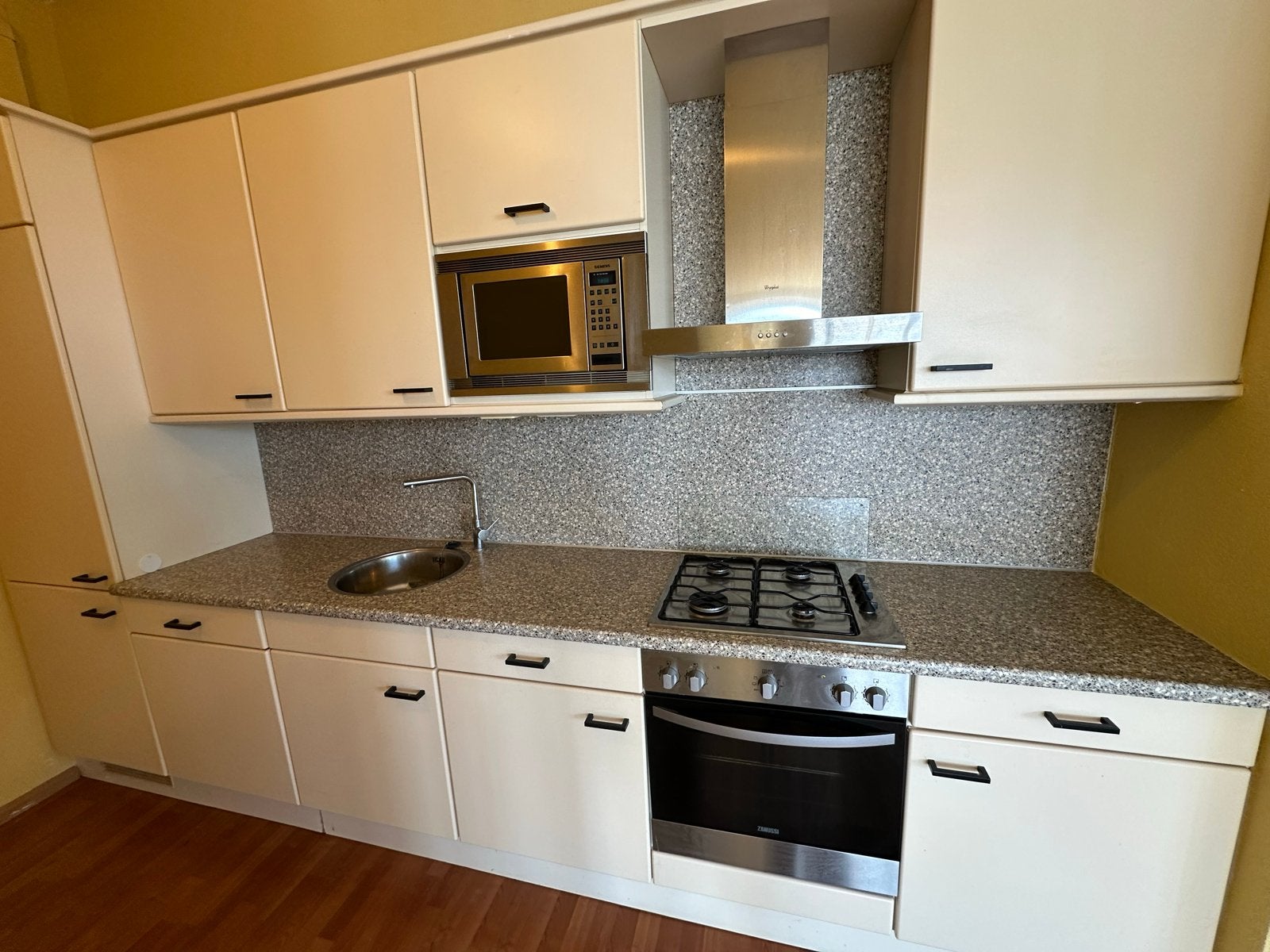 Complete keuken met inbouw apparatuur 360 cm, Huis en Inrichting, Ophalen, Gebruikt, Wit, Enkelwandige keuken