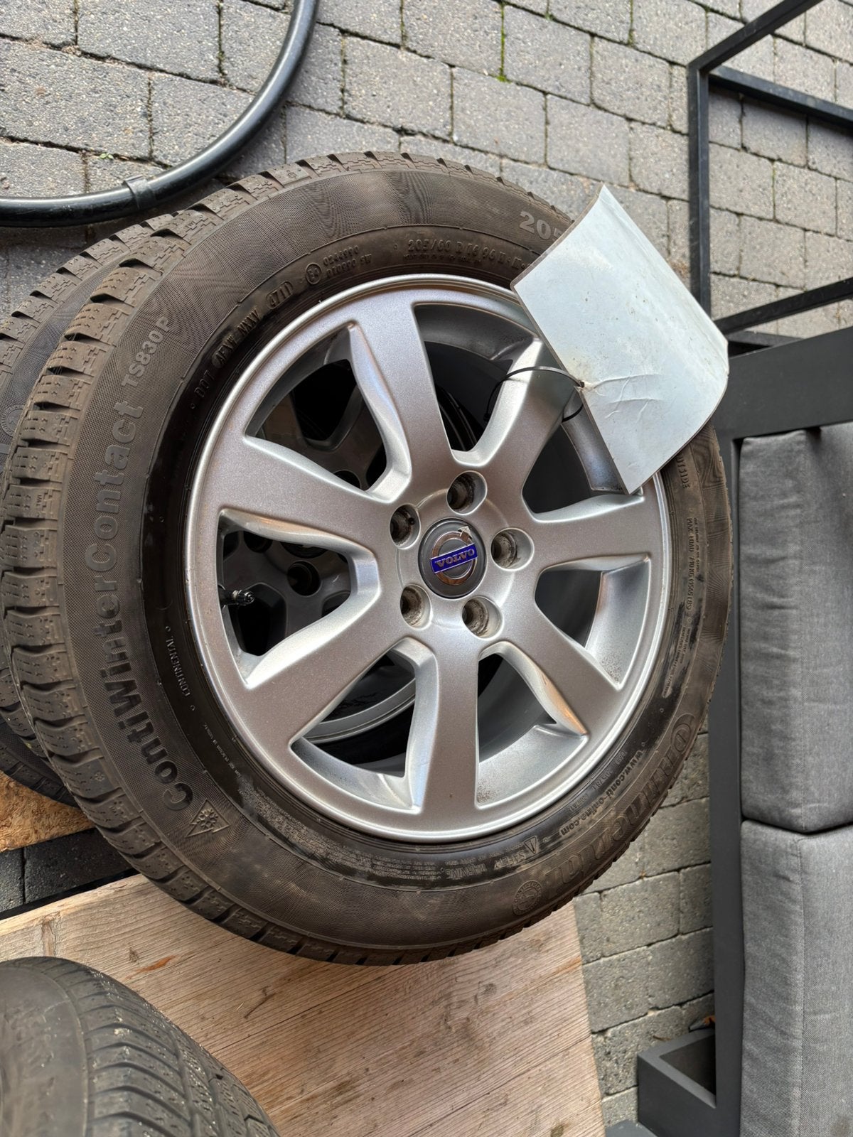 Winterbanden inclusief velgen (Volvo), 16 inch, Banden en Velgen, 205 mm, Winterbanden