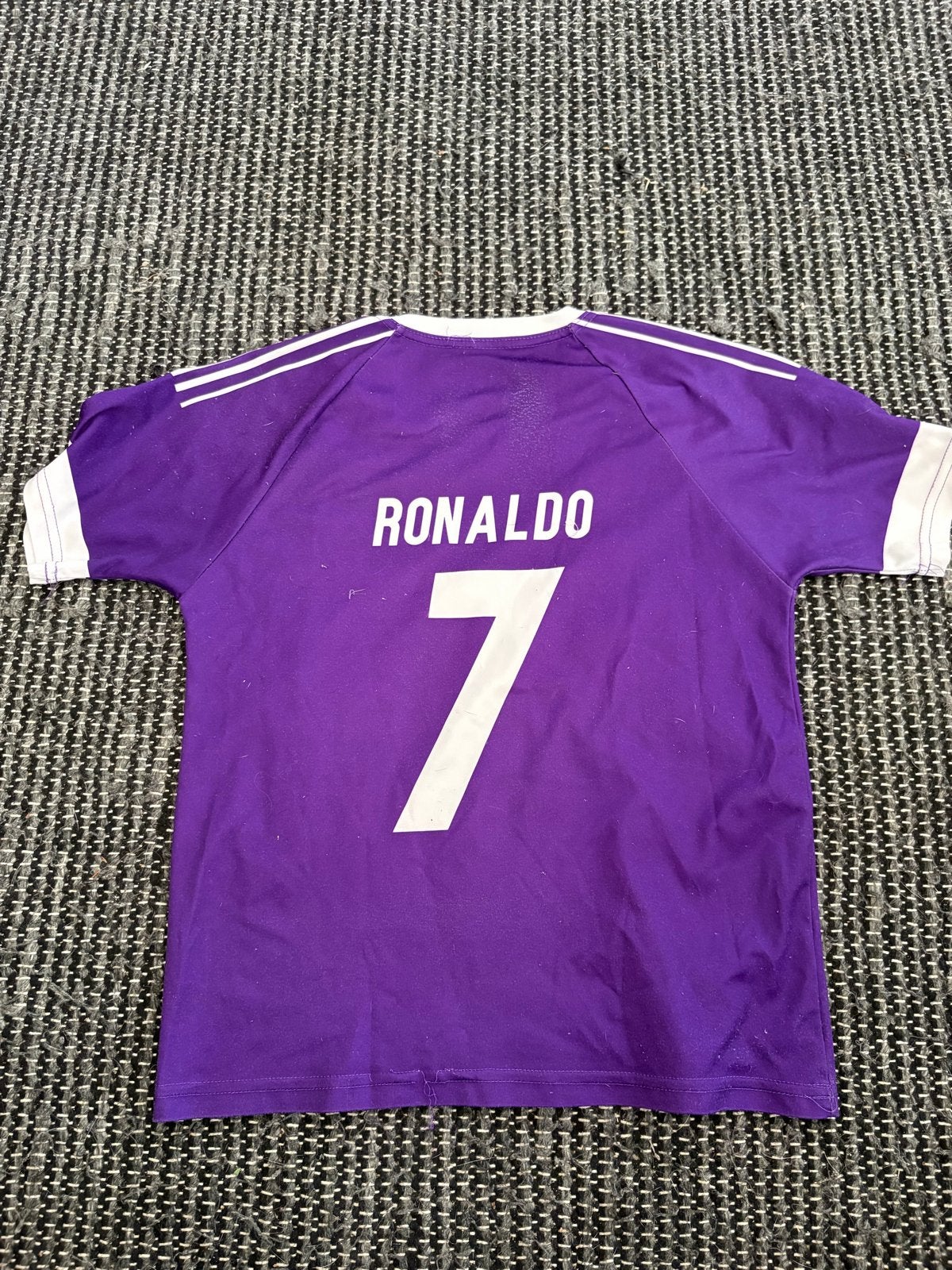 Voetbalshirts en -broekjes (Ronaldo, Mbappé, De Jong), Sport en Fitness, Maat XS of kleiner, Ophalen of Verzenden, Gebruikt, Set