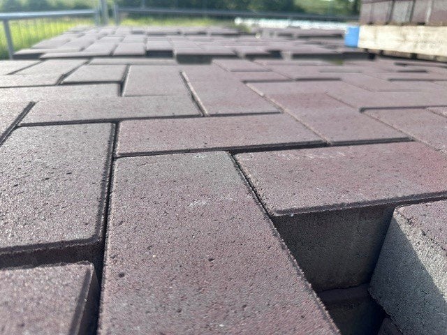 Betonklinker / BKK nieuw rood/bruin MP nieuw(P38), Ophalen, Klinkers, Nieuw, 10 m² of meer