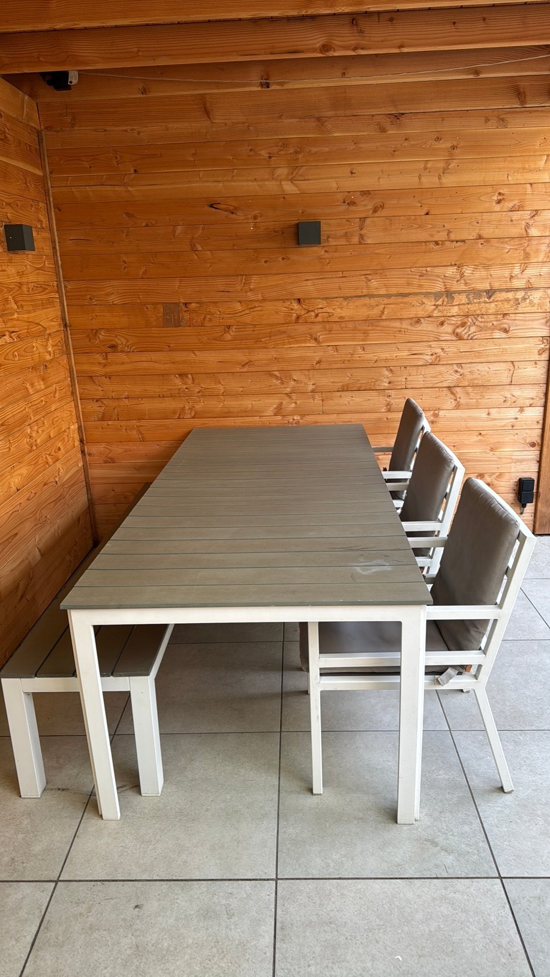 Tuinset: Tafel, 6 stoelen en bank!, Ophalen, Aluminium, Bank, Tuinset