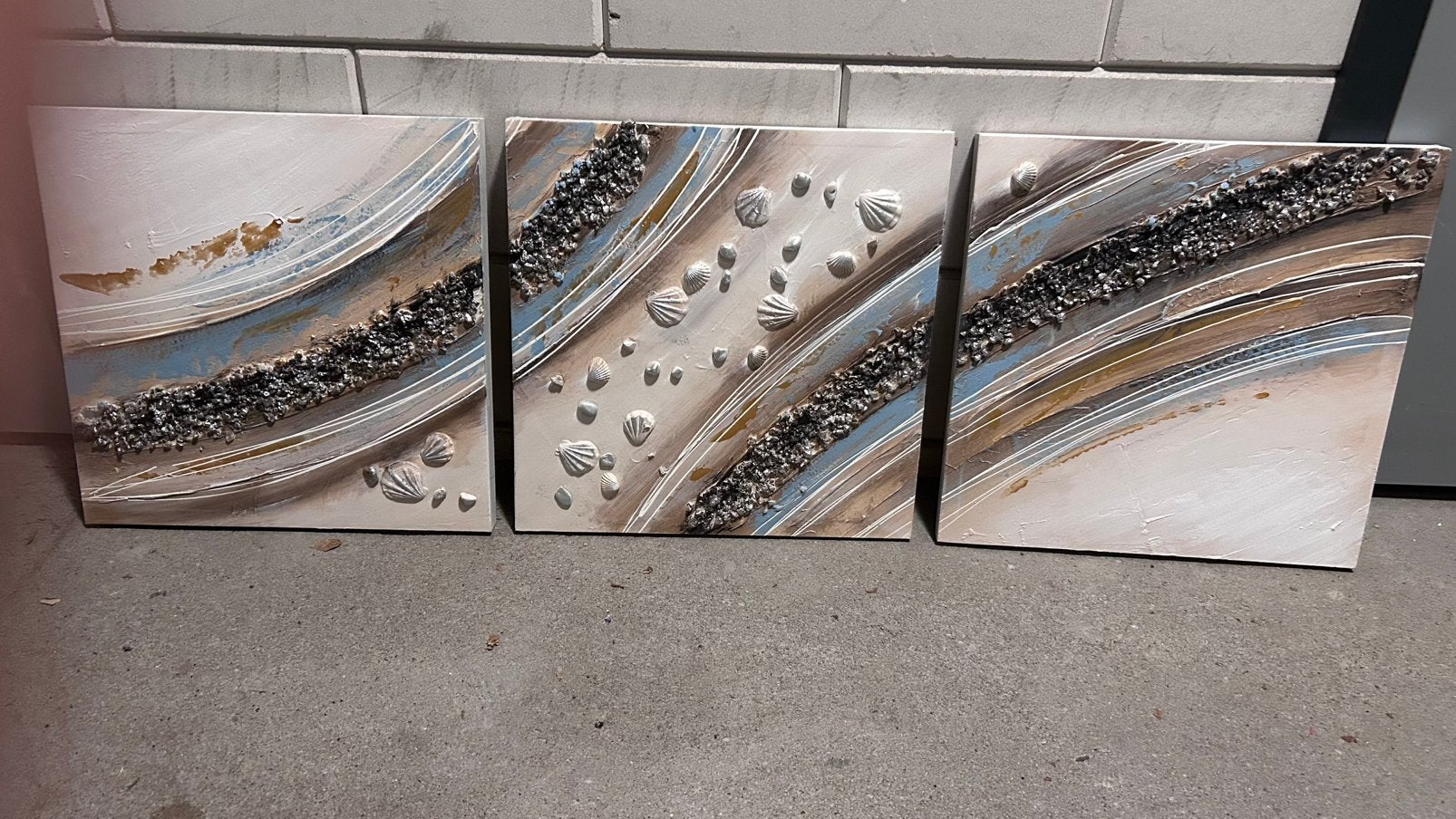 Mooi modern drieluik, Antiek en Kunst, Ophalen of Verzenden