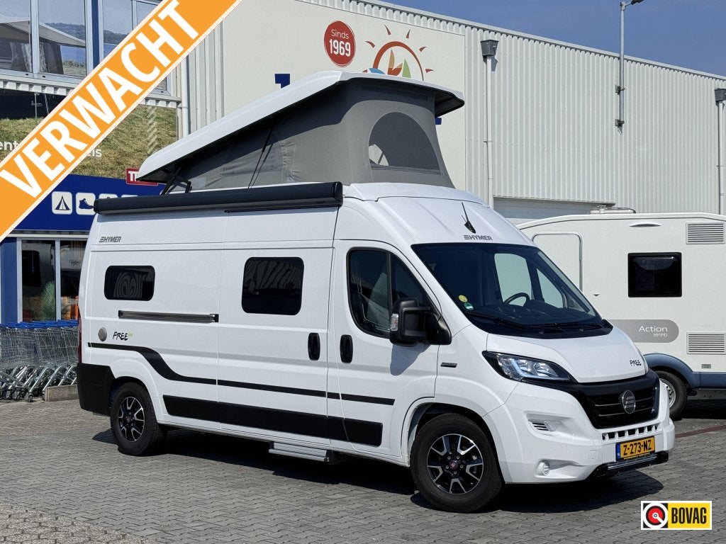 Hymer Free 600 - 4 persoons -, Caravans en Kamperen, Buscamper of Camperbus, Ringverwarming, Fiat, Bedrijf