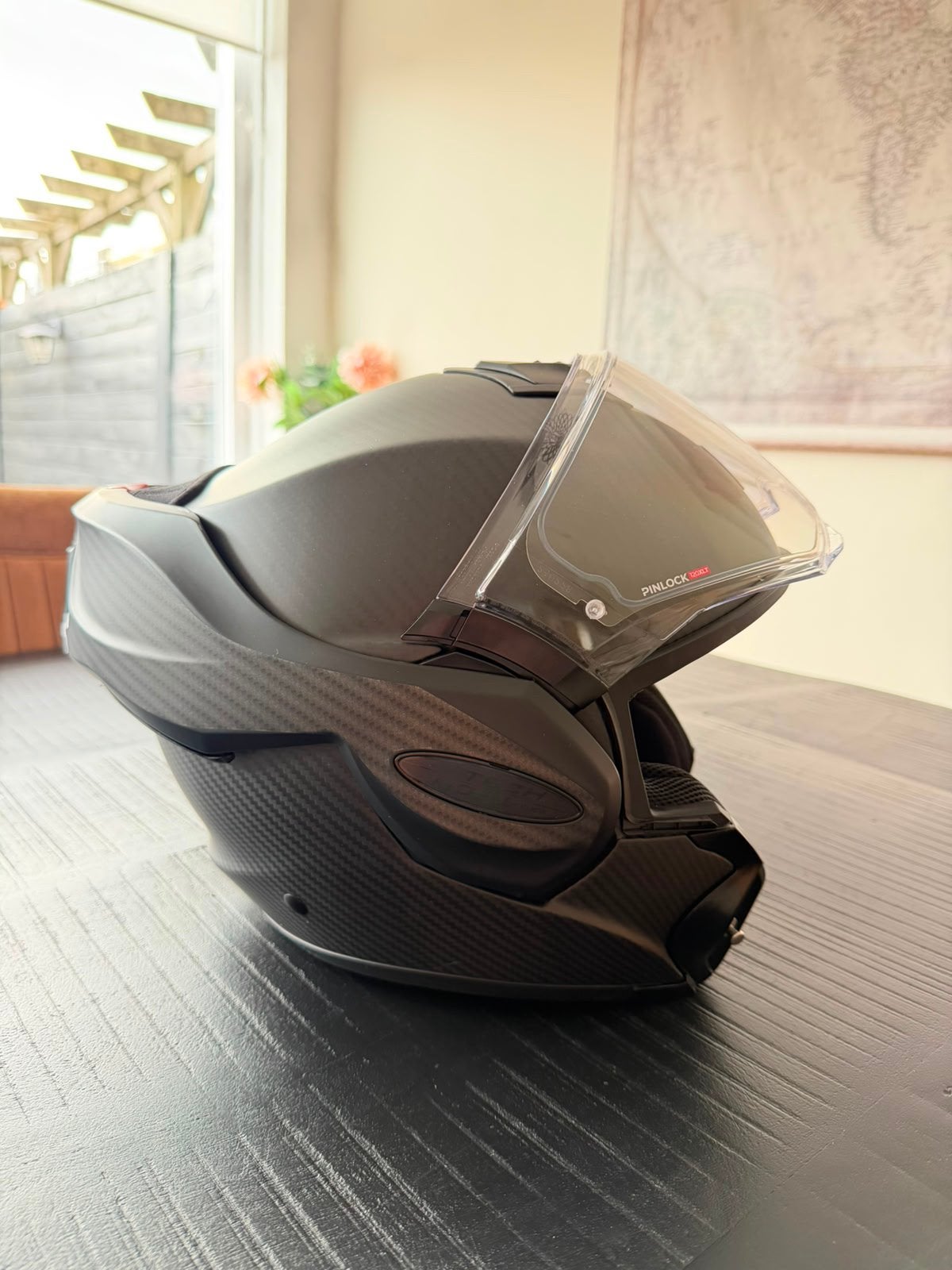 Nieuwe Scorpion EXO-Tech Evo Carbon Solid Systeemhelm, Systeemhelm, Dames, Nieuw zonder kaartje, S