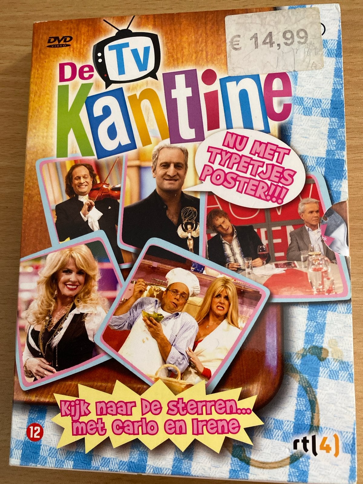 De TV Kantine DVD - Kijk naar de sterren met Carlo en Irene, Cd's en Dvd's, Gebruikt, Komedie, Extra's, Ophalen of Verzenden