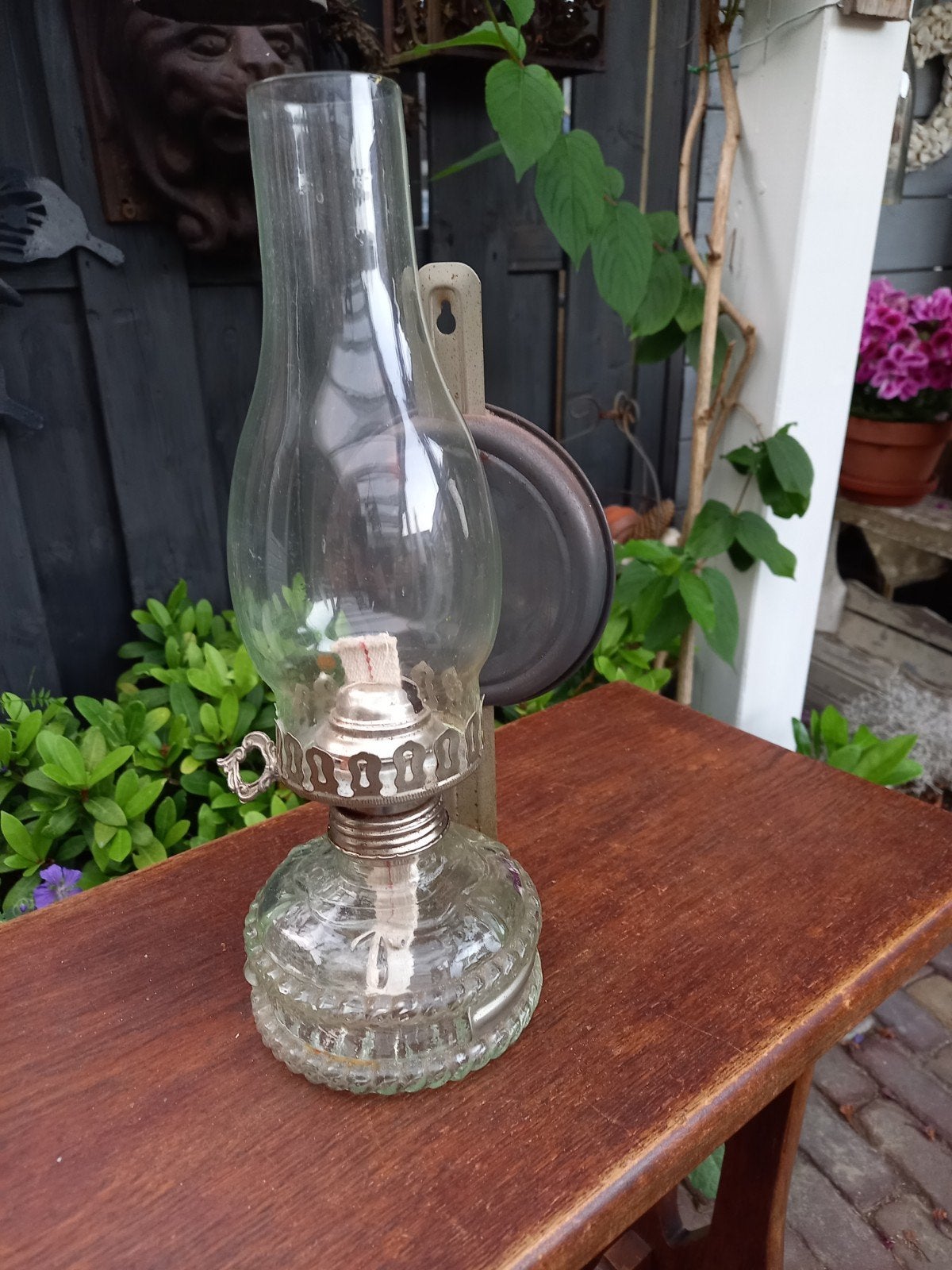 Petroleum lamp, Antiek en Kunst, Antiek | Lampen, Ophalen of Verzenden