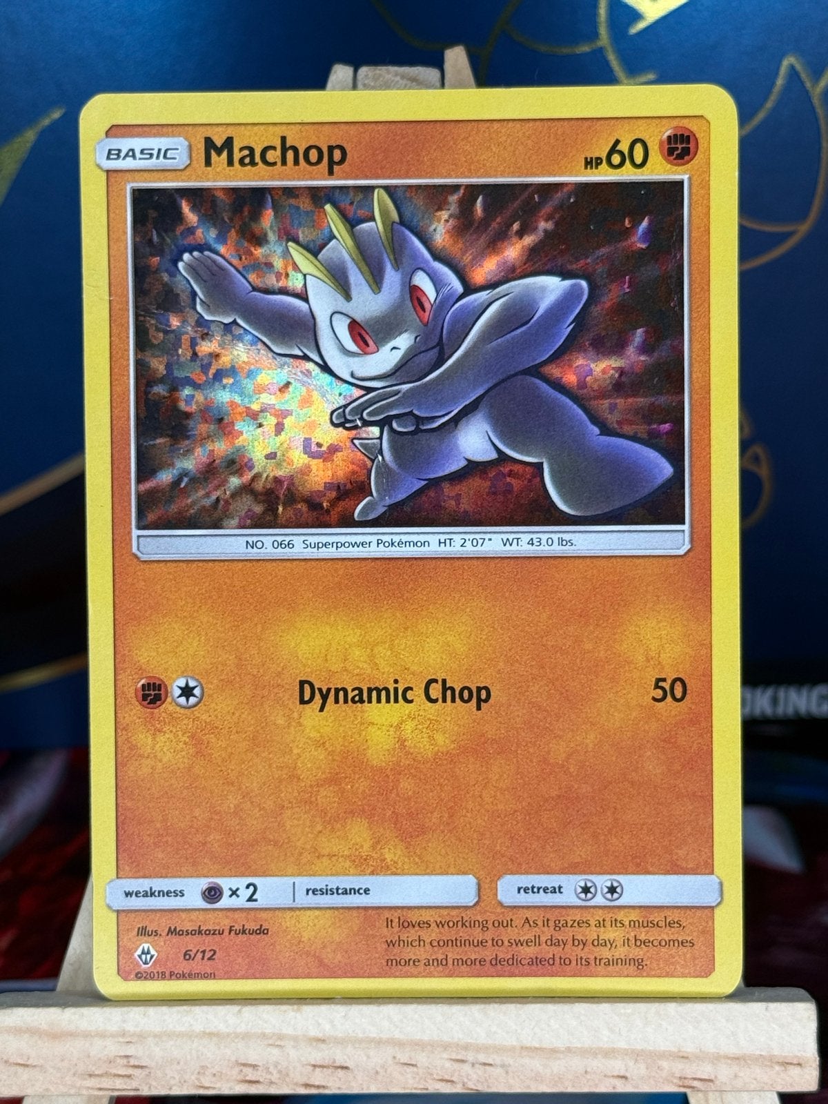Machop #6 | Pokemon McDonalds 2018, Ophalen of Verzenden, Zo goed als nieuw, Losse kaart, Foil