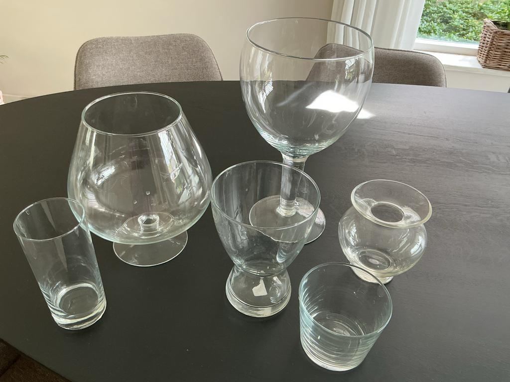 Glazen vazen en potten, Ophalen of Verzenden