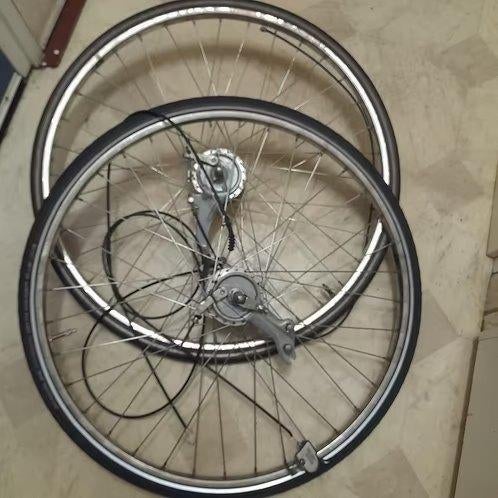 Set Wiel 28 Inch Sachs 3 Versnellingsnaaf, Trommelrem., Minder dan 47 cm, Ophalen of Verzenden