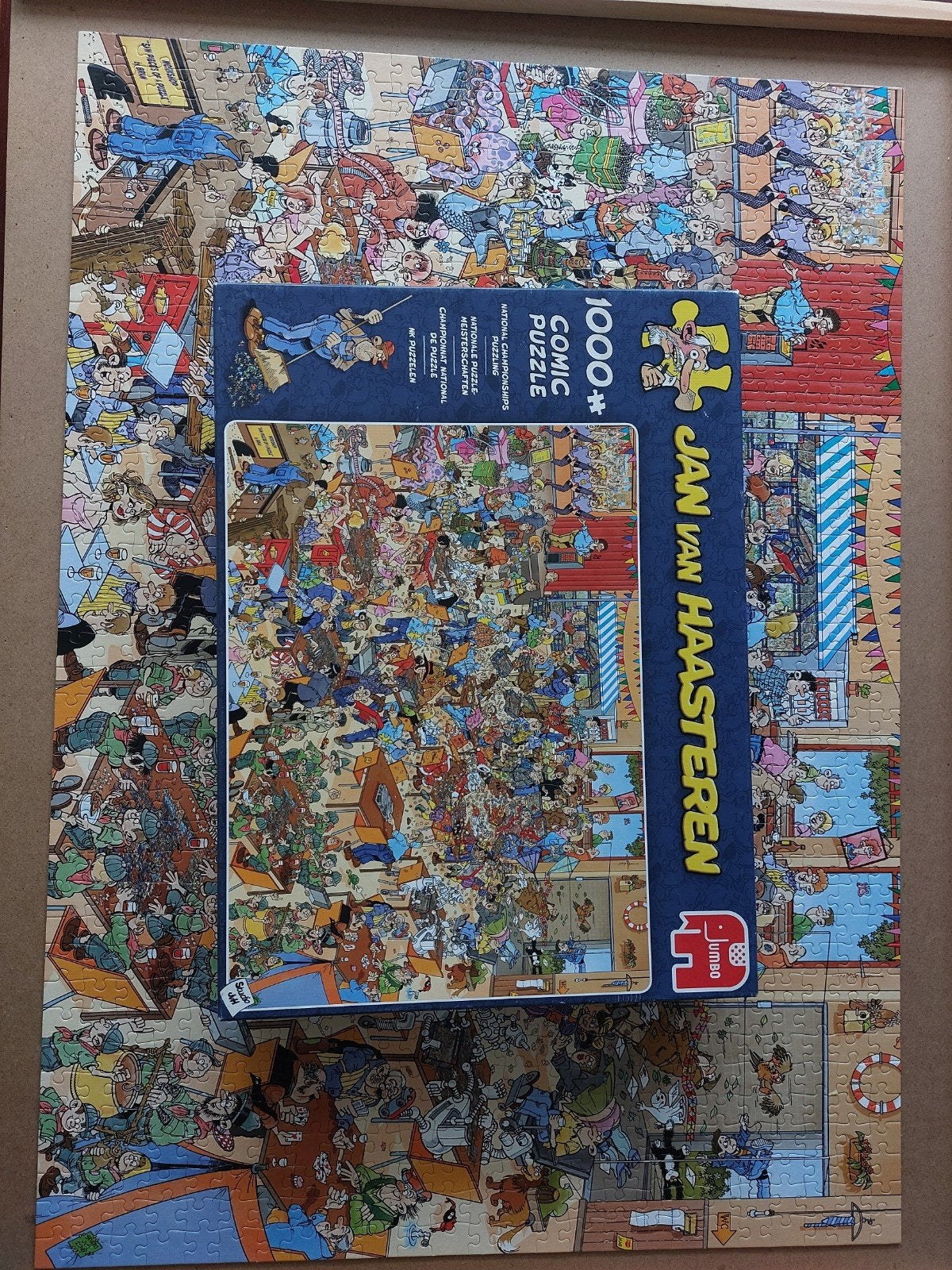 Jan van Haasteren NK puzzelen 1000 stukjes, Ophalen, 500 t/m 1500 stukjes, Gebruikt, Legpuzzel
