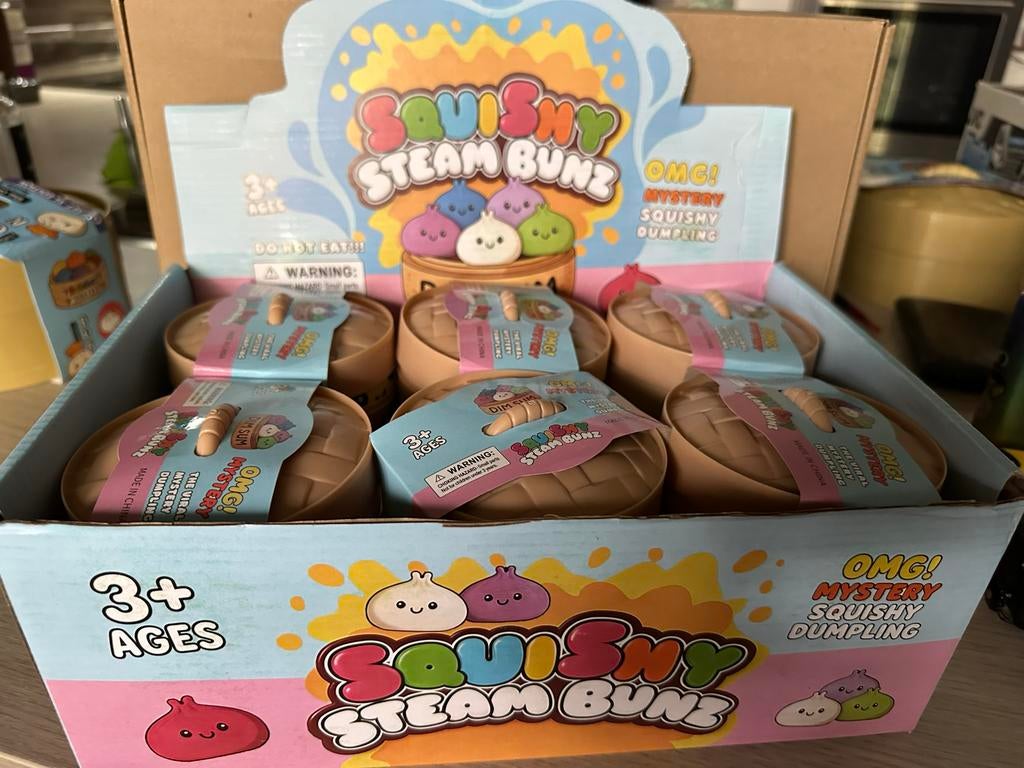 Squishy Steam Bun - Groot (10 cm) - Nieuwste Hype!, Ophalen of Verzenden, Nieuw