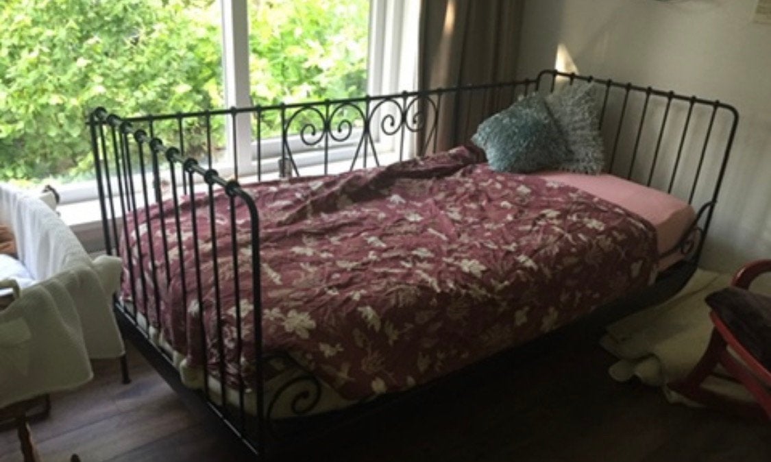 Ikea Meldal bed/ slaapbank, Huis en Inrichting, Ophalen, Gebruikt, 90 cm, Eenpersoons