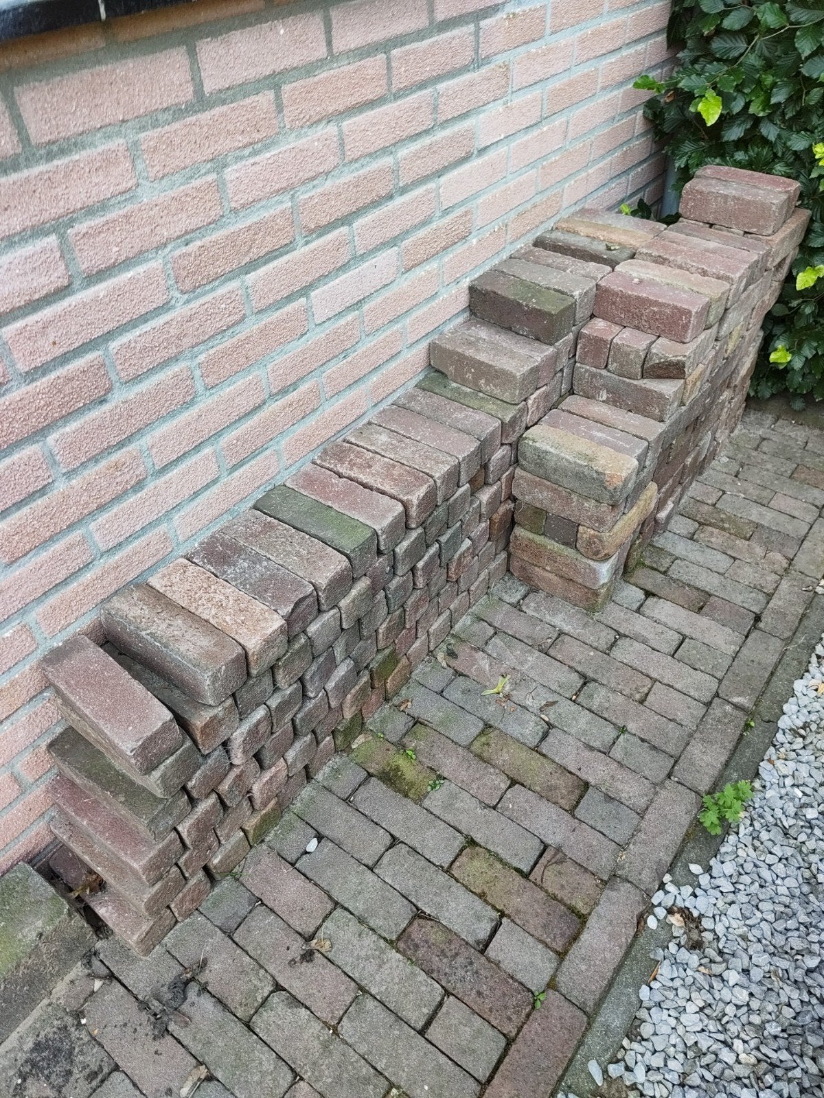 Partij hard gebakken klinkers, circa 3-4m², Doe-het-zelf en Verbouw, Tegels, Ophalen, Keramiek, Minder dan 20 cm, Minder dan 20 cm